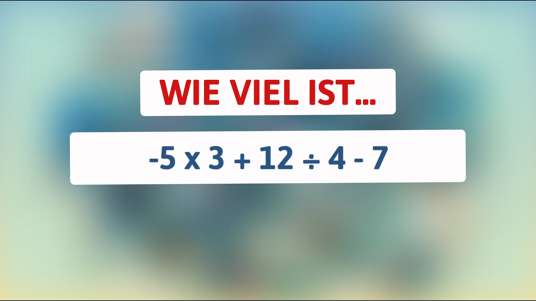 Kannst du das knifflige Rätsel knacken, das selbst Mathegenies ins Schwitzen bringt?"